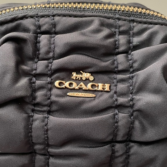Coach Small Boxy Cosmetic Case with Ruching - Picture 2 of 9